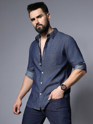 Classic Solid Pure Cotton Casual Shirt