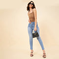 Women Blue Slim Fit High-Rise Clean Look Stretchable Jeans