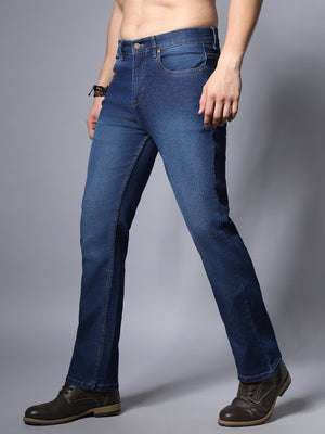 Men Straight Fit Clean Look Light Fade Stretchable Jeans