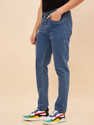 Men Straight Fit Stretchable Jeans
