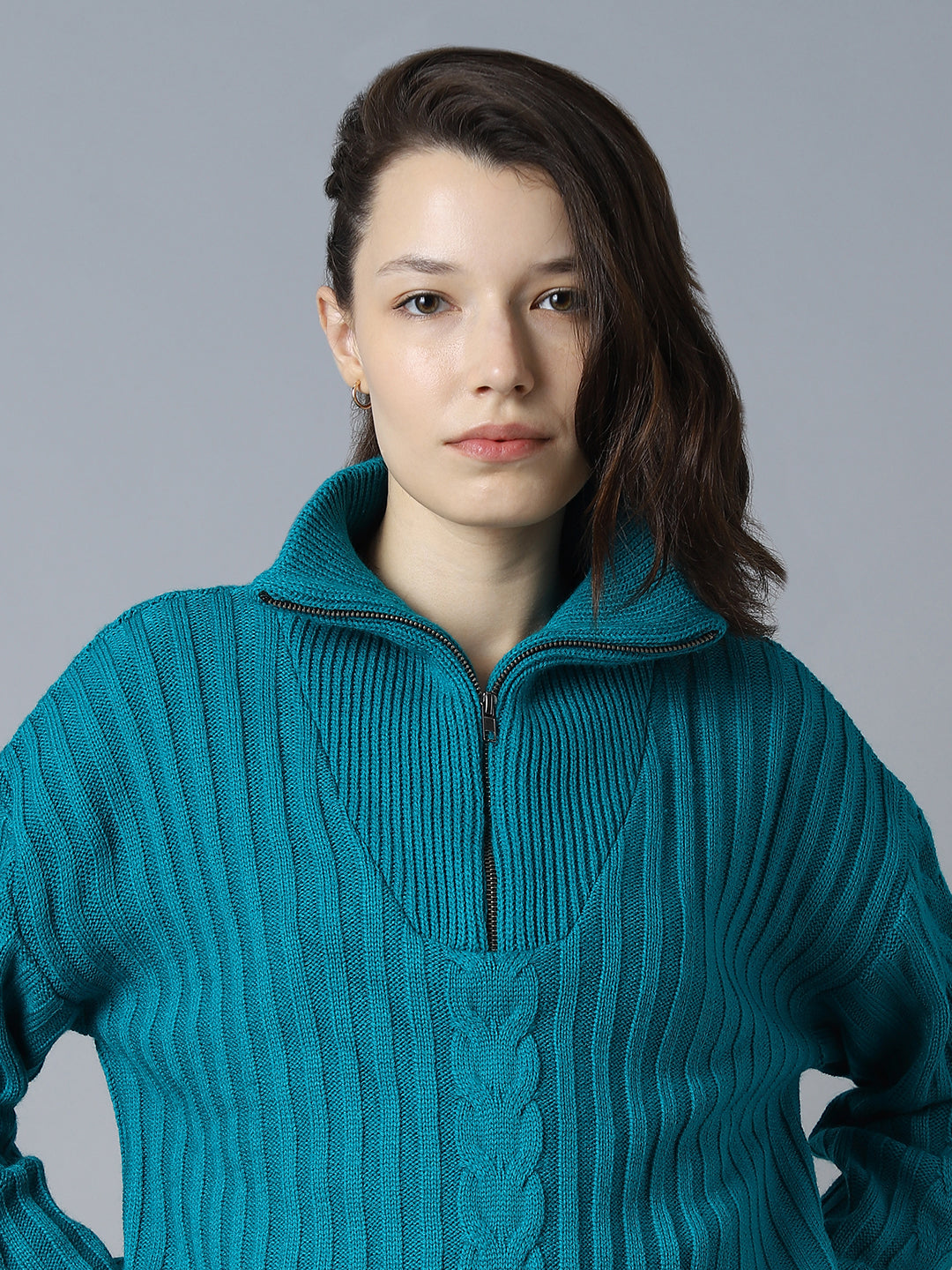Cable Knit Acrylic Pullover