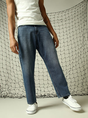 Hubberholme Men Relaxed Fit Low Distress Light Fade Relaxed Fit Jeans