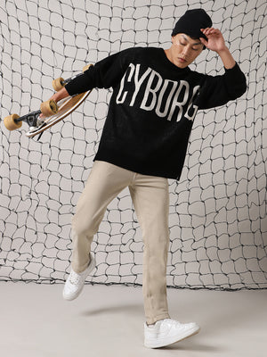 Hubberholme Men Alphanumeric Reguler Pullover Sweaters