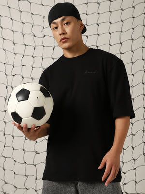 Hubberholme Men Round Neck Oversized T-shirt