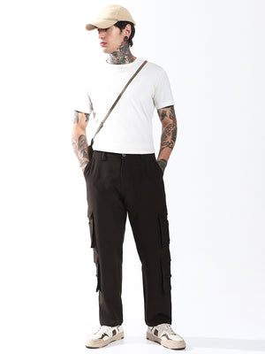 Hubberholme Men Relaxed Straight Leg Easy Wash Korean Trousers