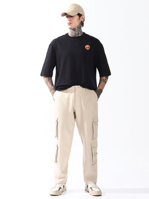 Hubberholme Men Relaxed Straight Leg Easy Wash Korean Trousers