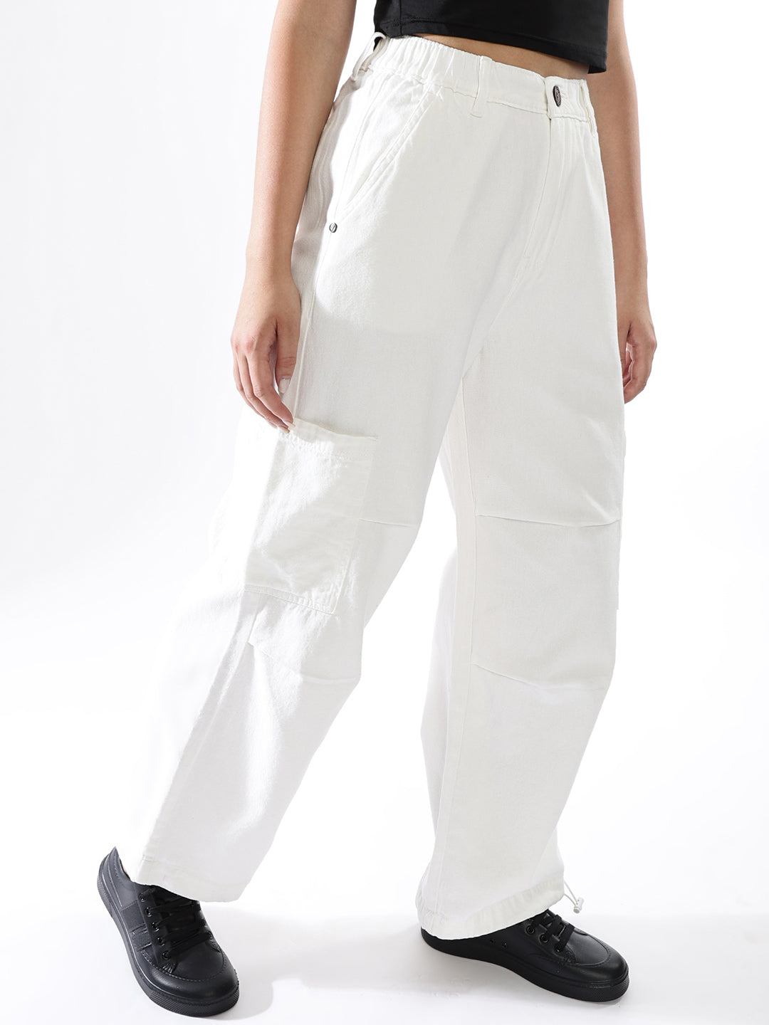 Hubberholme Women Washed Baggy High-rise   Jeans