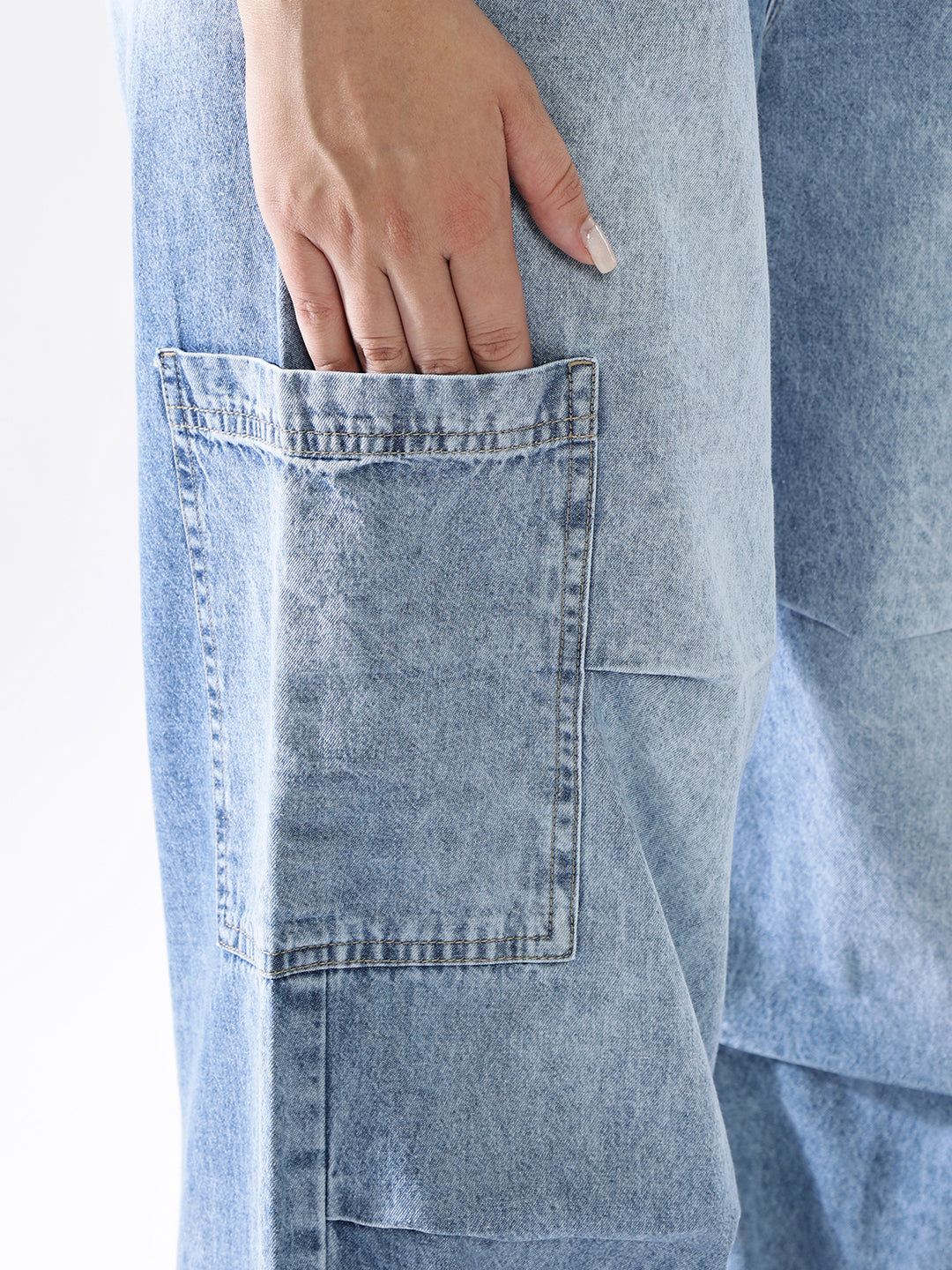 Hubberholme Women Washed Baggy High-rise   Jeans