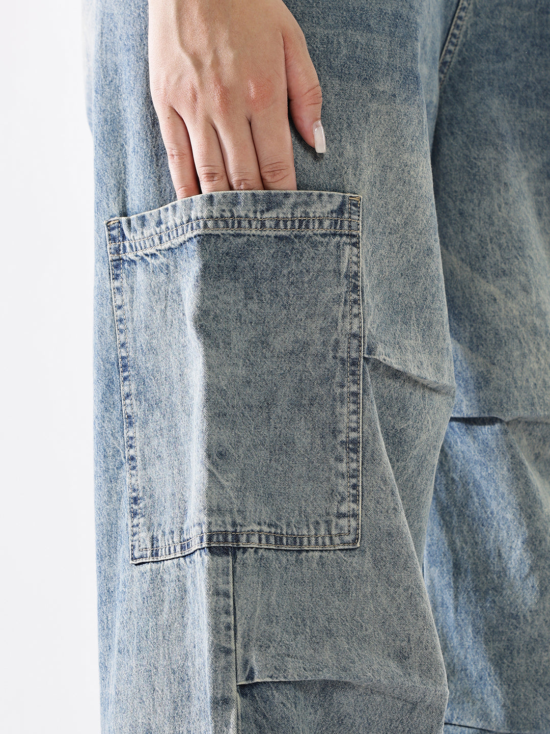 Hubberholme Women Washed Baggy High-rise   Jeans