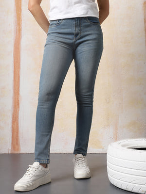 High Star Women Washed Skinny Fit Jeans