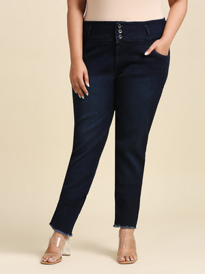 Women Slim Fit High-Rise Clean Look Stretchable Jeans