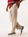 High Star Men Relaxed Easy Wash Pleated Korean Trousers