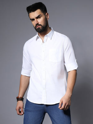 Classic Regular Fit  Regular Fit Pure Cotton Casual Shirt