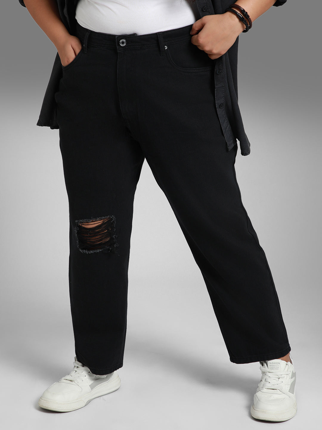 Women Plus Size High-Rise Jeans