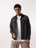 Hubberholme Ribbed Corduroy Spread Collar Casual Shirt