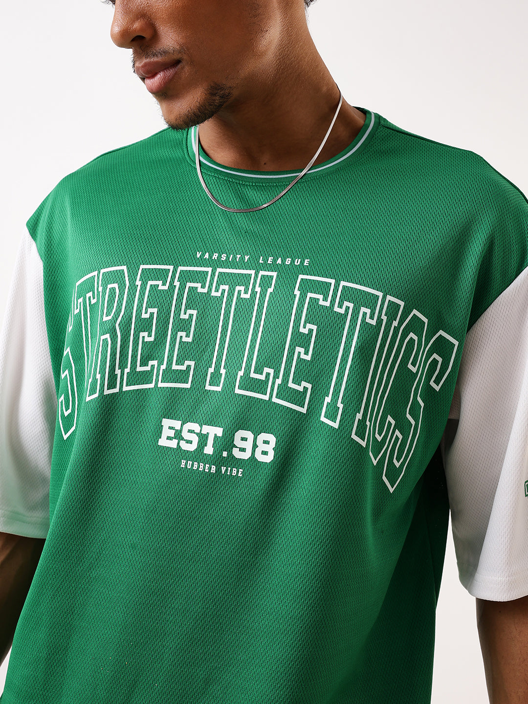 Hubberholme Men Typography Printed Round Neck Oversized T-shirt