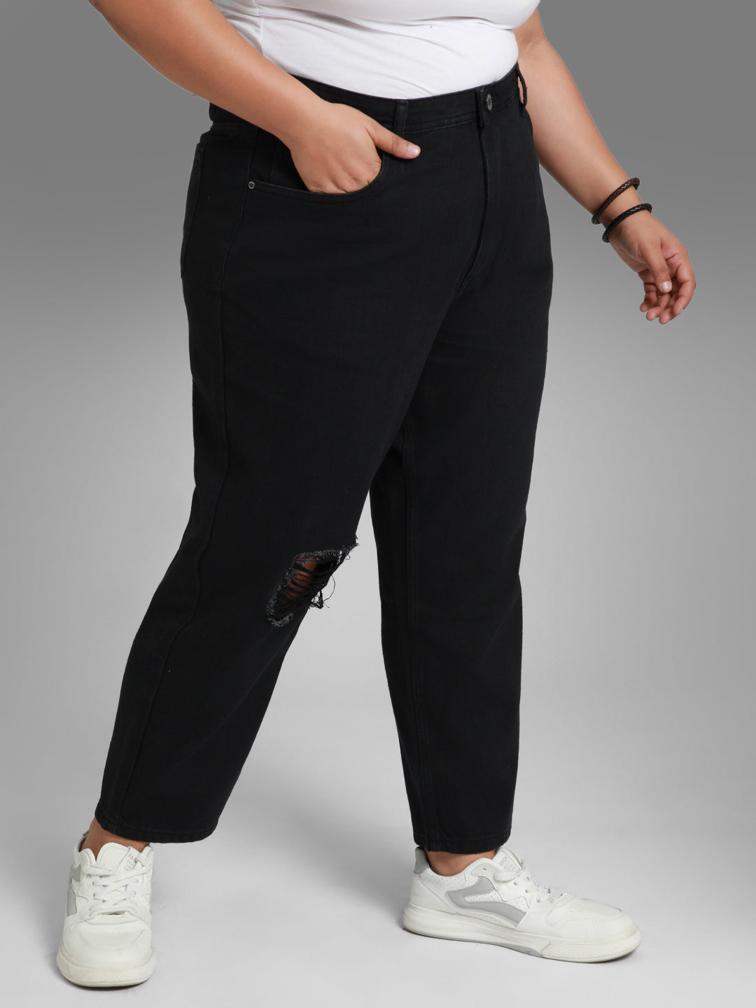 Women Plus Size High-Rise Jeans