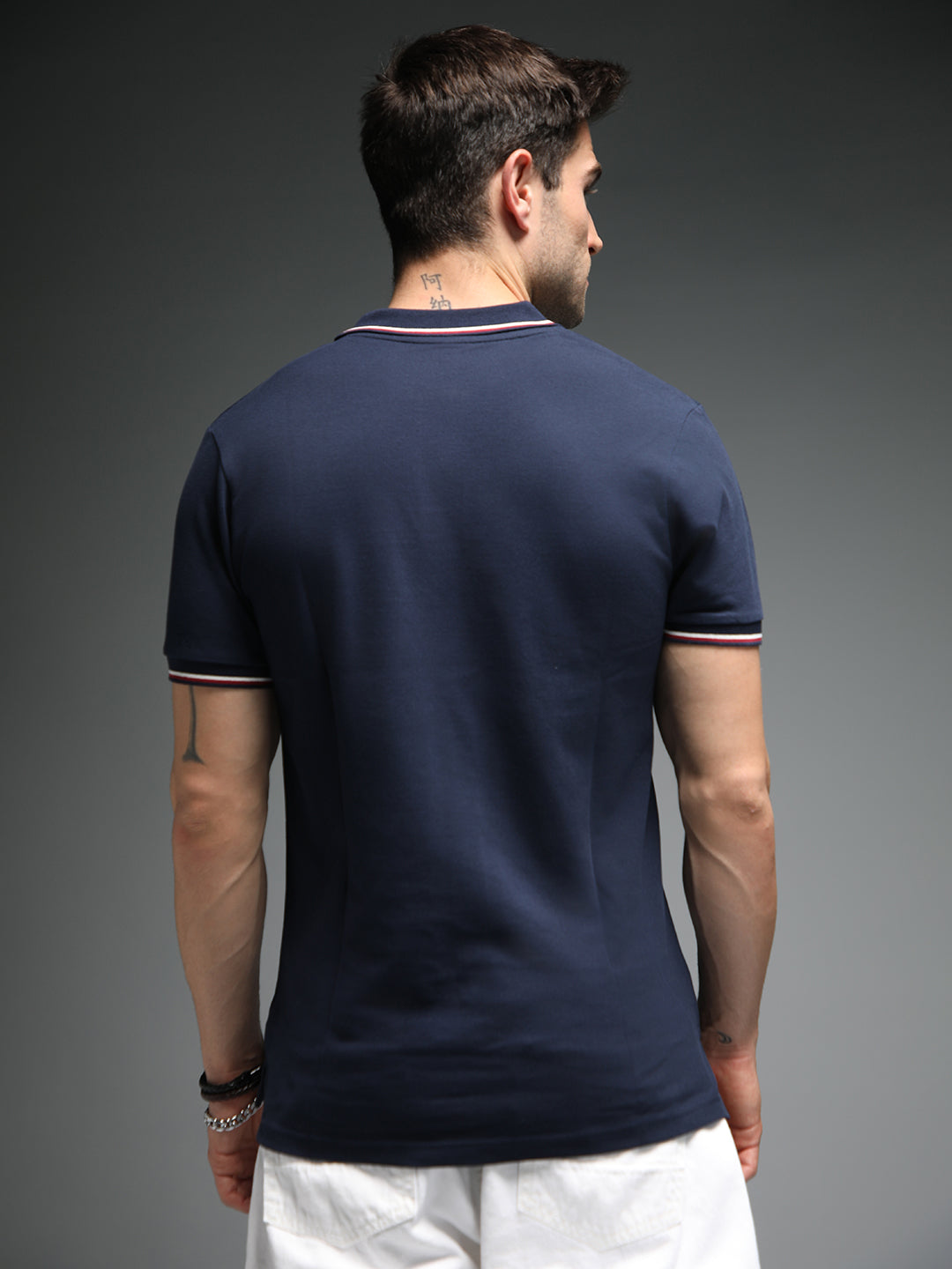 Polo Collar Short Sleeves Cotton Regular T-shirt