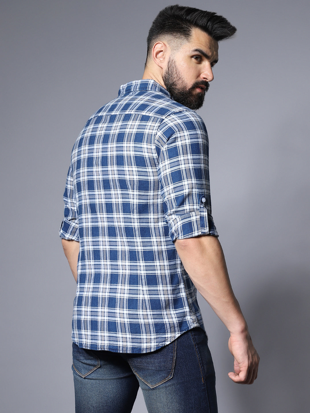 Classic Regular Fit Tartan Checked Pure Cotton Casual Shirt