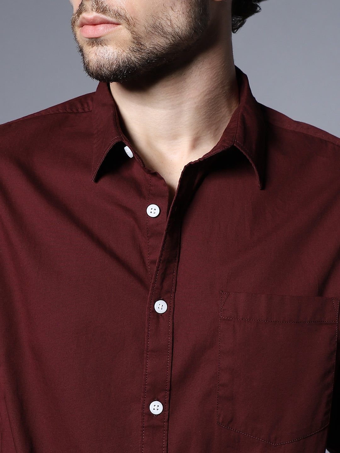 Classic Regular Fit Floral Printed Opaque Cotton Casual Shirt