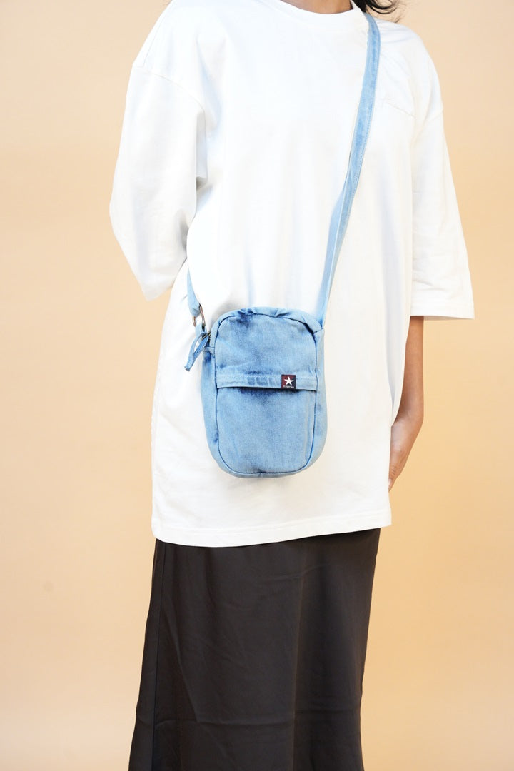 High Star Unisex Denim Sling Bag