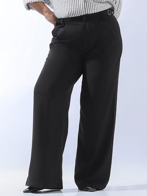 High Star Plus Size Women Wide Leg Korean Casual Trouser