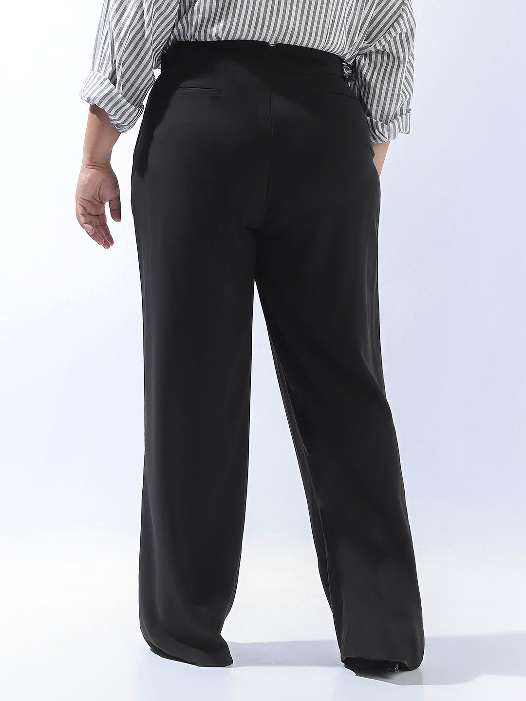 High Star Plus Size Women Wide Leg Korean Casual Trouser