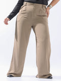 High Star Plus Size Women Wide Leg Casual Korean Trouser