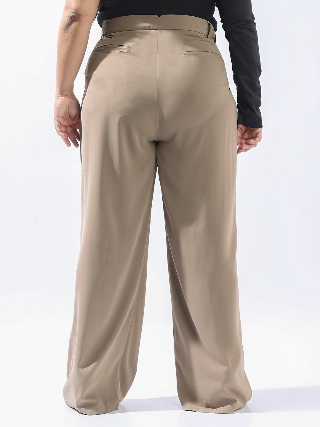 High Star Plus Size Women Wide Leg Casual Korean Trouser