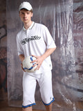 Hubberholme Men Streetletics Printed T-Shirt & Shorts Oversized fit Mesh Co-ord Set