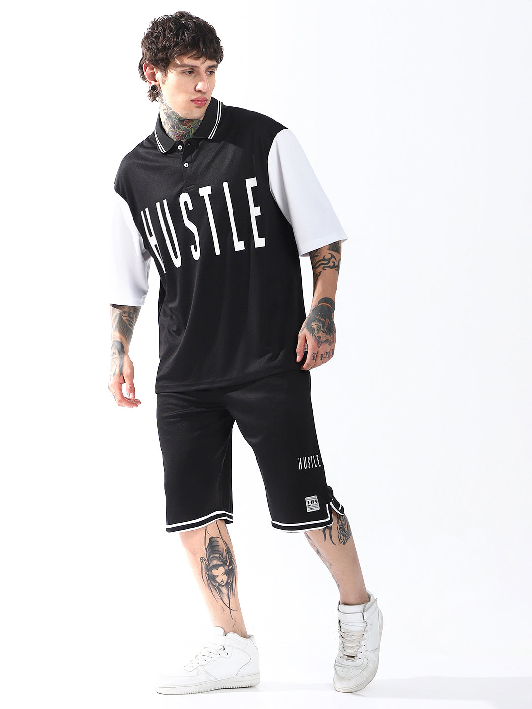 Hubberholme Printed Oversized Fit T-Shirt & Shorts