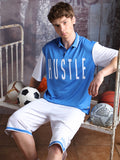 Hubberholme Men Streetletics Printed T-Shirt & Shorts Oversized fit Mesh Co-ord Set