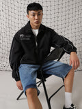 Hubberholme Men Lightweight Sporty Jacket with Patchwork