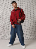 Hubberholme Men Geometric Lightweight Bomber Jacket