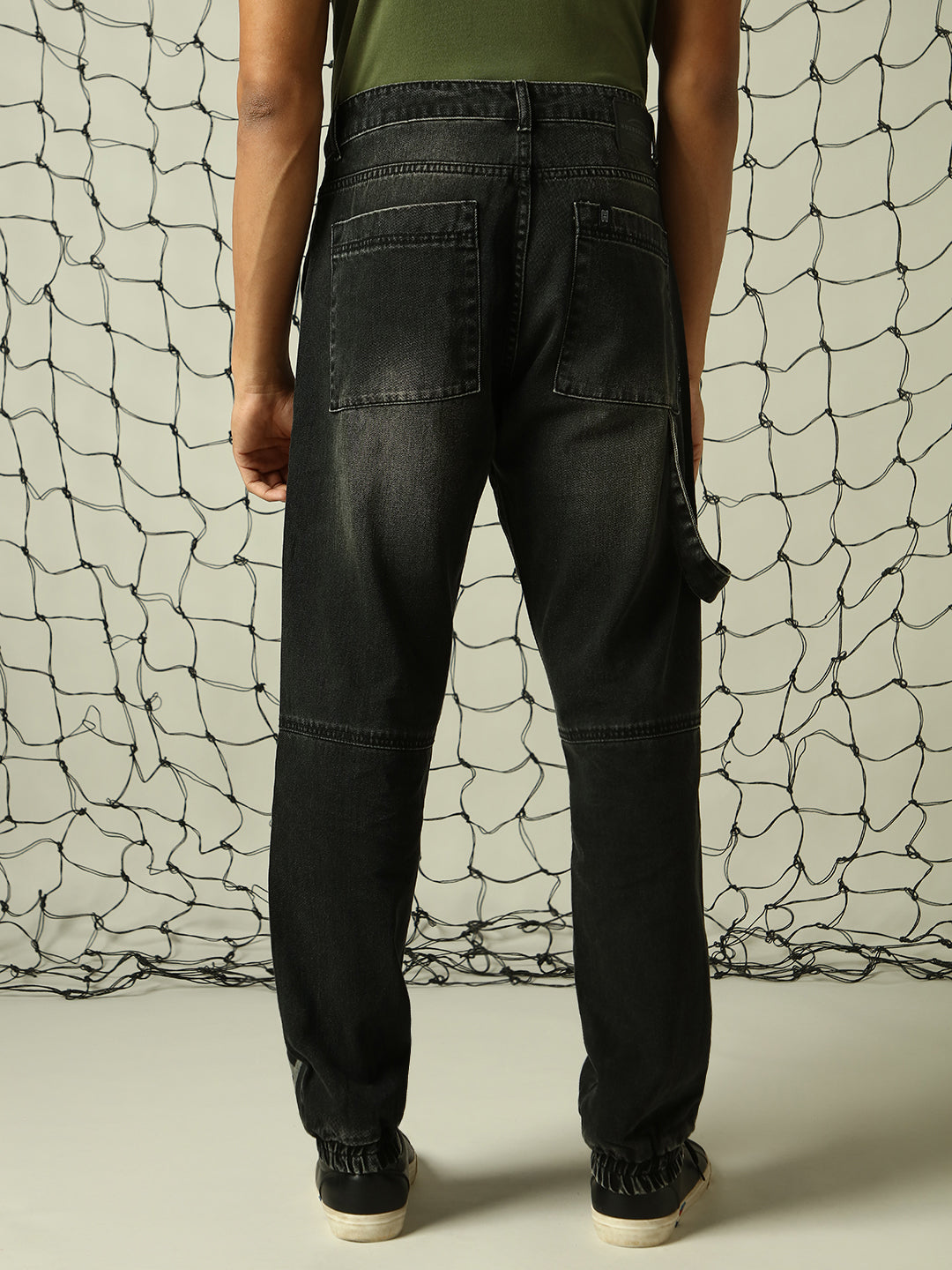 Hubberholme Men Straight Leg Straight Fit Highly Distressed Heavy Fade Jeans