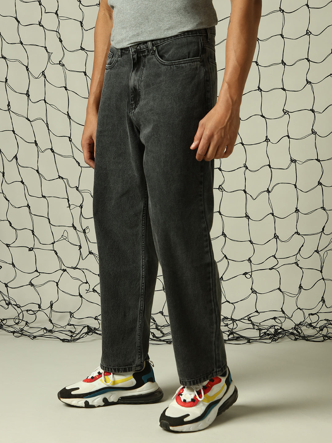 Hubberholme Men Loose Relaxed Baggy Fit Light Fade Jeans