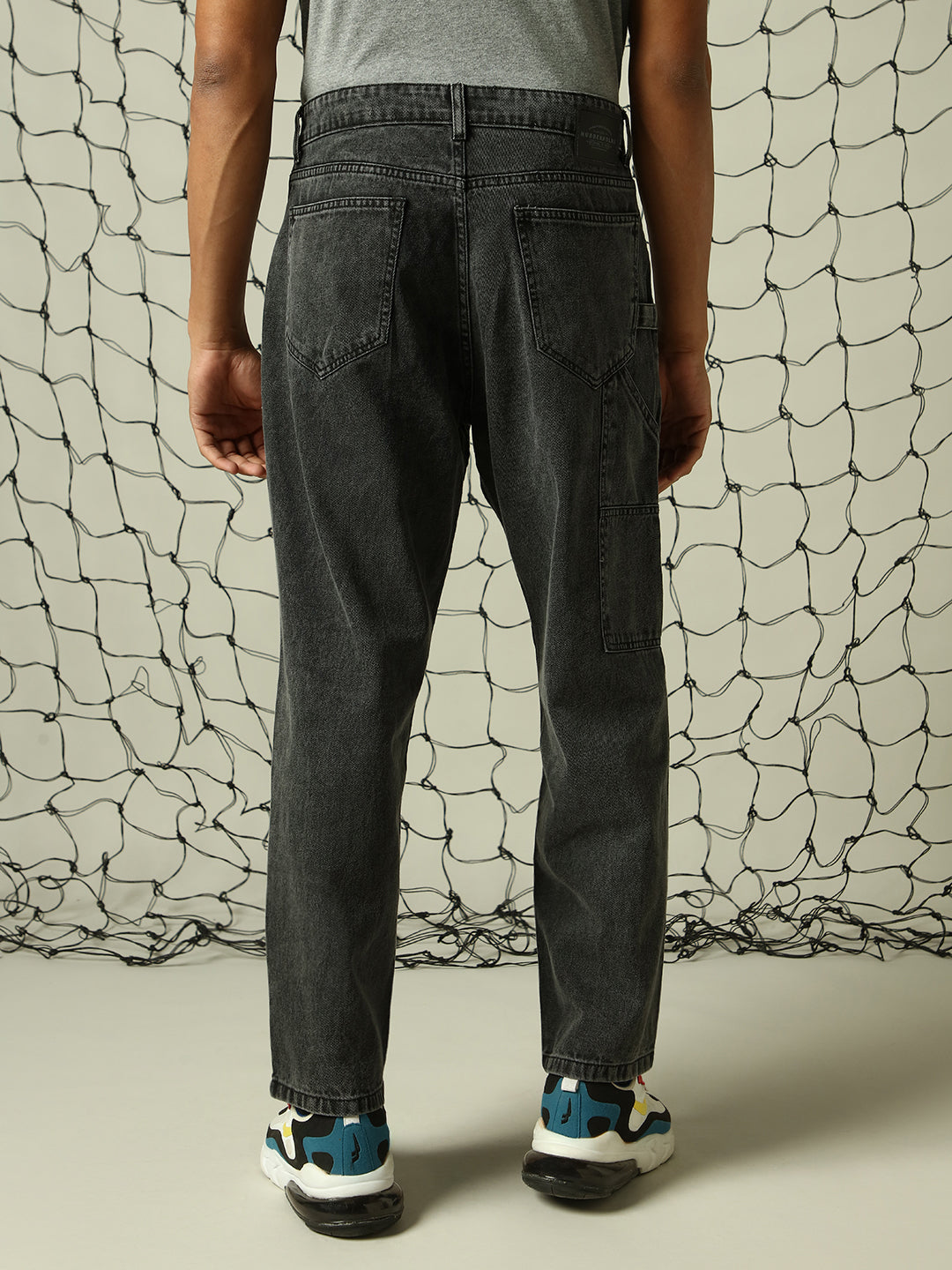 Hubberholme Men Loose Relaxed Baggy Fit Light Fade Jeans