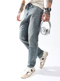 Hubberholme Men Comfort Relaxed Fit Heavy Fade Jeans