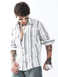 Hubberholme Men Relaxed Opaque Striped Casual Shirt
