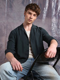 Hubberholme Men Solid Relaxed Fit Resort Collar Fullsleeve Shirts