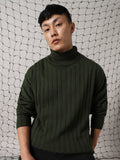 Hubberholme Men Self Design Round Neck Pullover Sweater