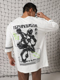 Hubberholme Men Printed Phygital Graphic Sleeveless Vest Relazed Fit T-shirt