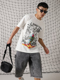 Hubberholme Men Printed Phygital Graphic Sleeveless Vest Relazed Fit T-shirt