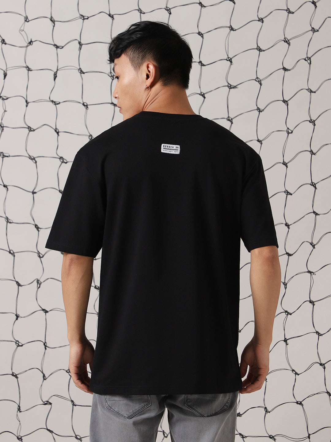 Hubberholme Men Street Graphic Printed Oversize Fit  T-shirt