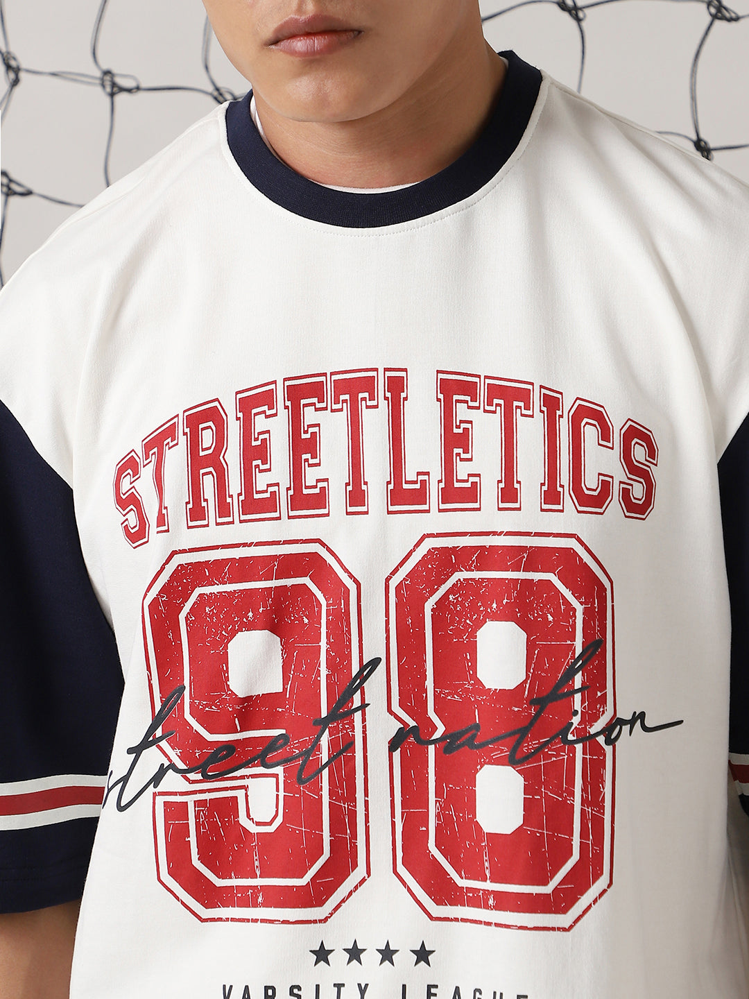 Hubberholme Men Colourblocked Varsity Printed Casual T-shirt