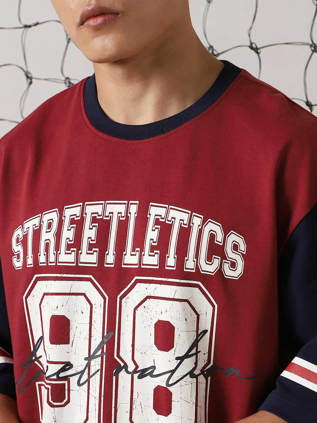 Hubberholme Men Colourblocked Varsity Printed T-shirt