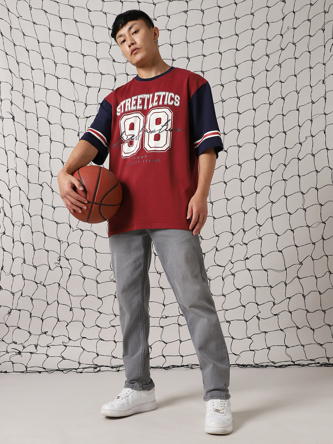 Hubberholme Men Colourblocked Varsity Printed T-shirt