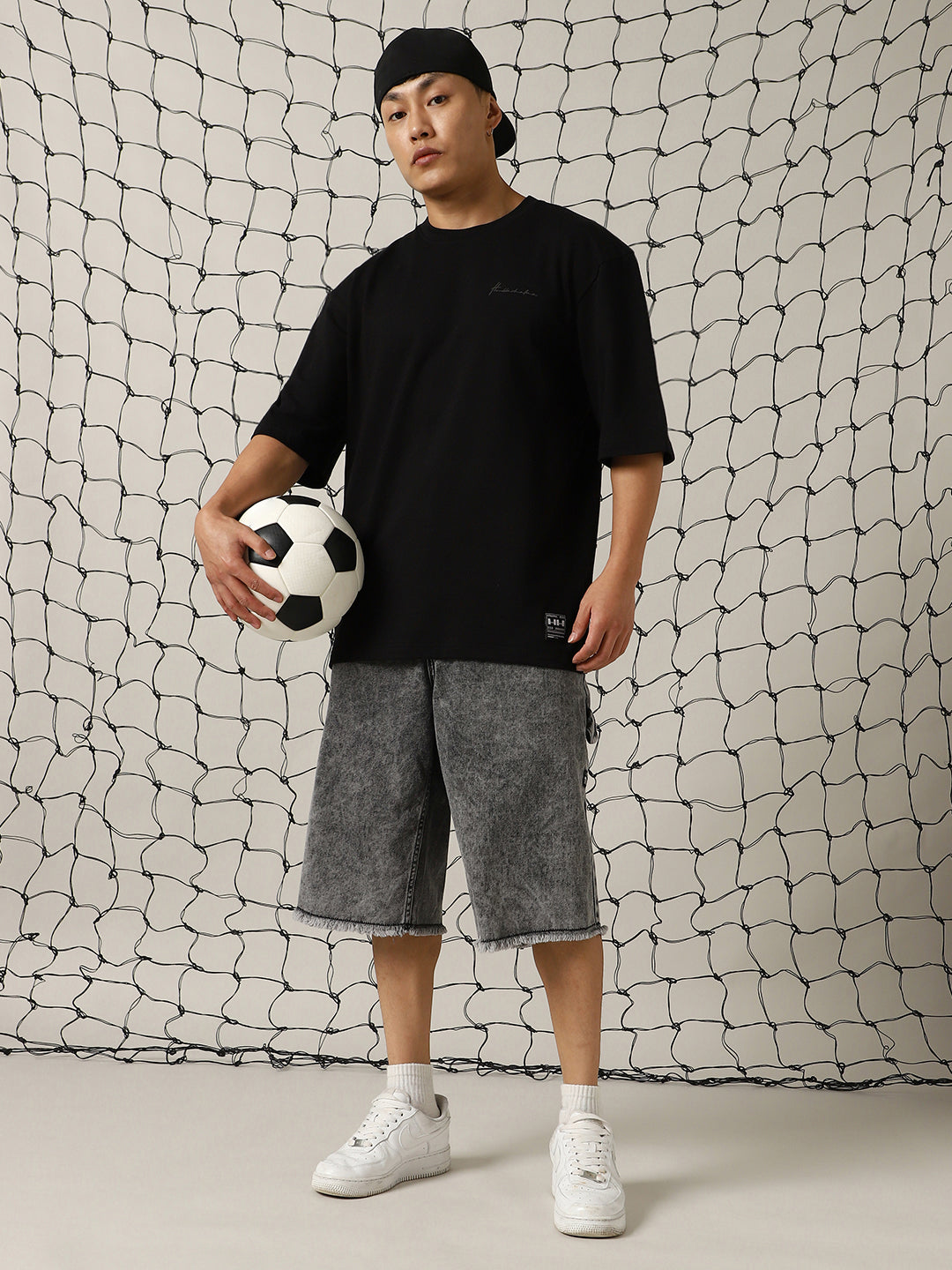 Hubberholme Men Round Neck Oversized T-shirt