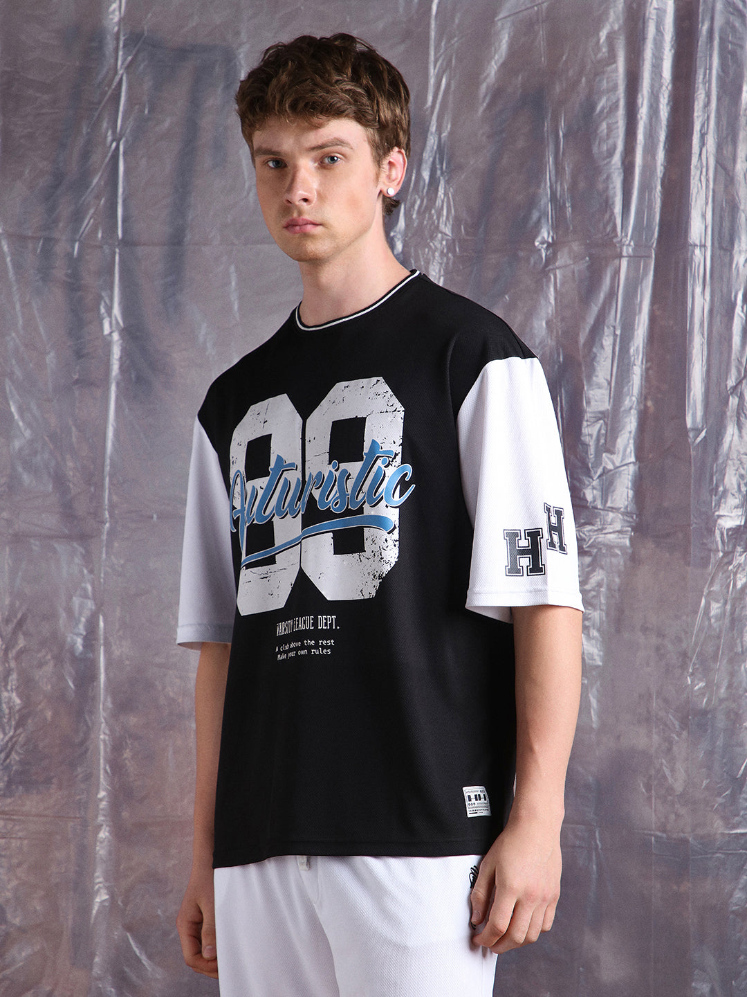 Hubberholme Men Printed Oversized Crew Neck Half sleeve Tshirts