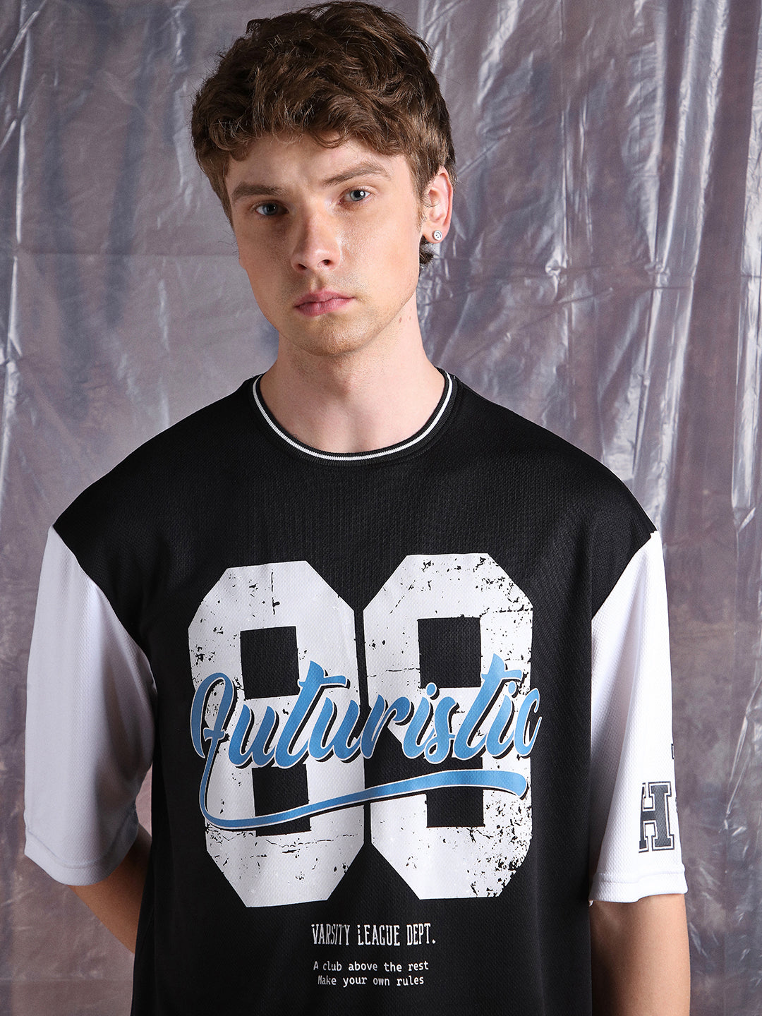 Hubberholme Men Printed Oversized Crew Neck Half sleeve Tshirts